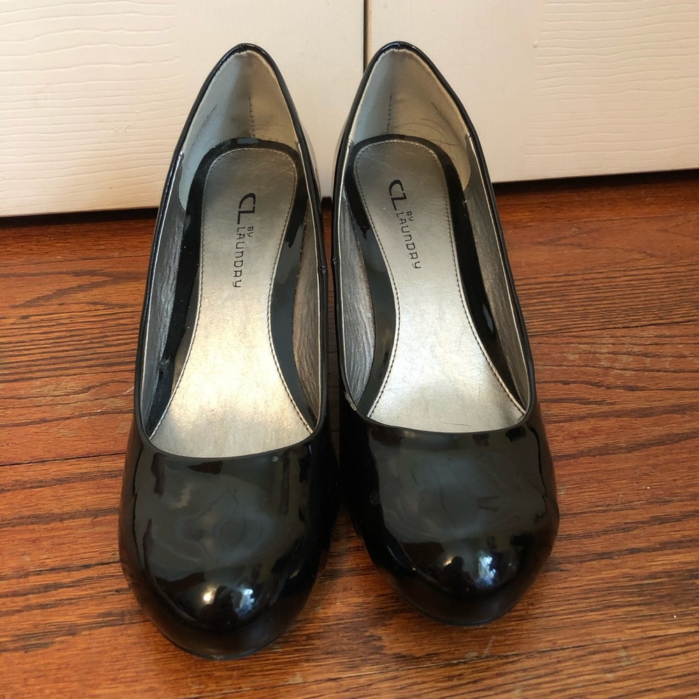 Black CL Wedge Heels